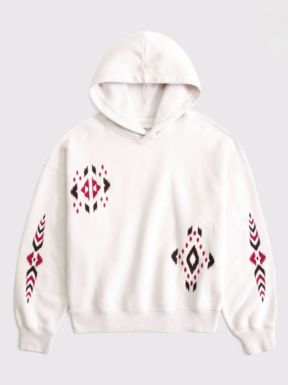 New! Abercrombie & Fitch Soft Collection Hoodie w Southwestern Embroidery sz S